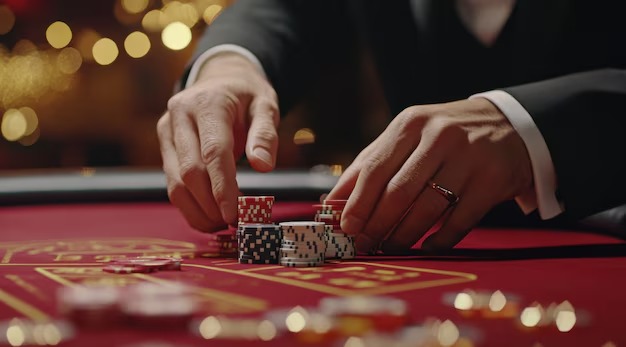 Jewels of Prosperity game interface showing five-reel layout with gem symbols and win lines